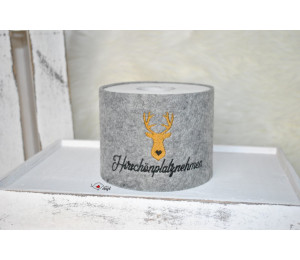 Stickserie - Hirsch Sprüche Klorollenverstecker